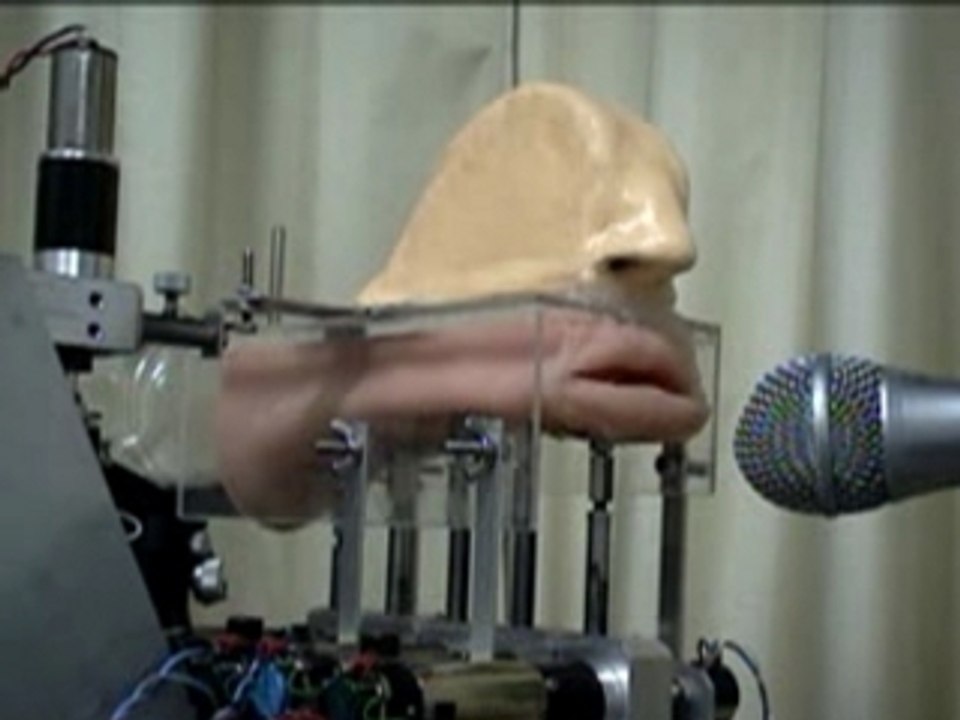 Talking and singing Robot "Kakkou"