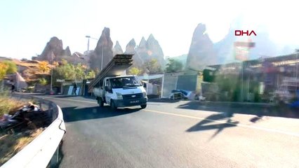 Nevşehir kapadokya'da doğal yapıyı bozan 41 iş yeri yıkıldı