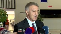 Trabzonspor başkanı ahmet ağaoğlu açıklamalarda bulundu