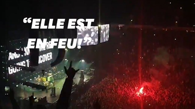 À un concert de Liam Gallagher, une fan brûlée par une fusée lumineuse