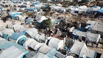 AA, İdlib'de vurulan çadır kampı havadan görüntüledi