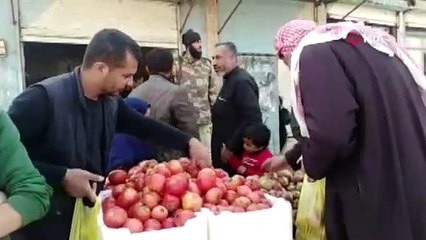 Tel Abyad sokaklarında tezgahlar kuruluyor