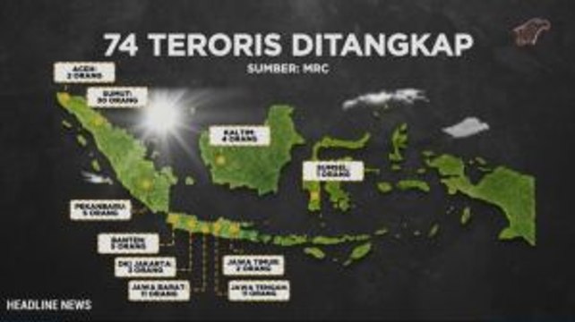 74 Terduga Teroris Ditangkap Pascabom Medan