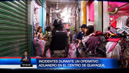 Incidentes durante un operativo en la Bahía de Guayaquil