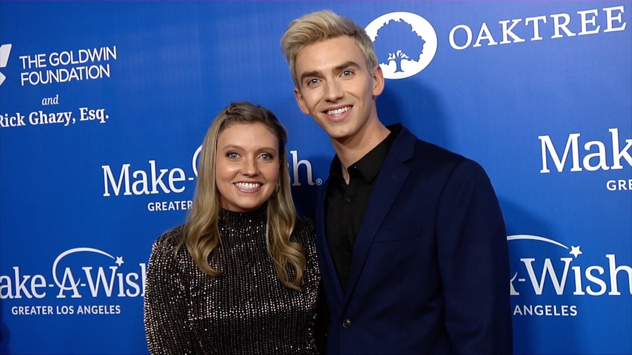 Grace Sharer and Stephen Sharer 2019 Wish Gala Red Carpet Fashion
