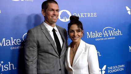 Steve Howey and Sarah Shahi 2019 Wish Gala Red Carpet Fashion