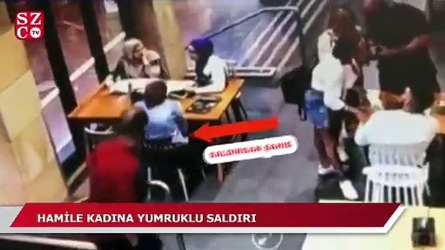 Hamile kadına yumruklu saldırı!