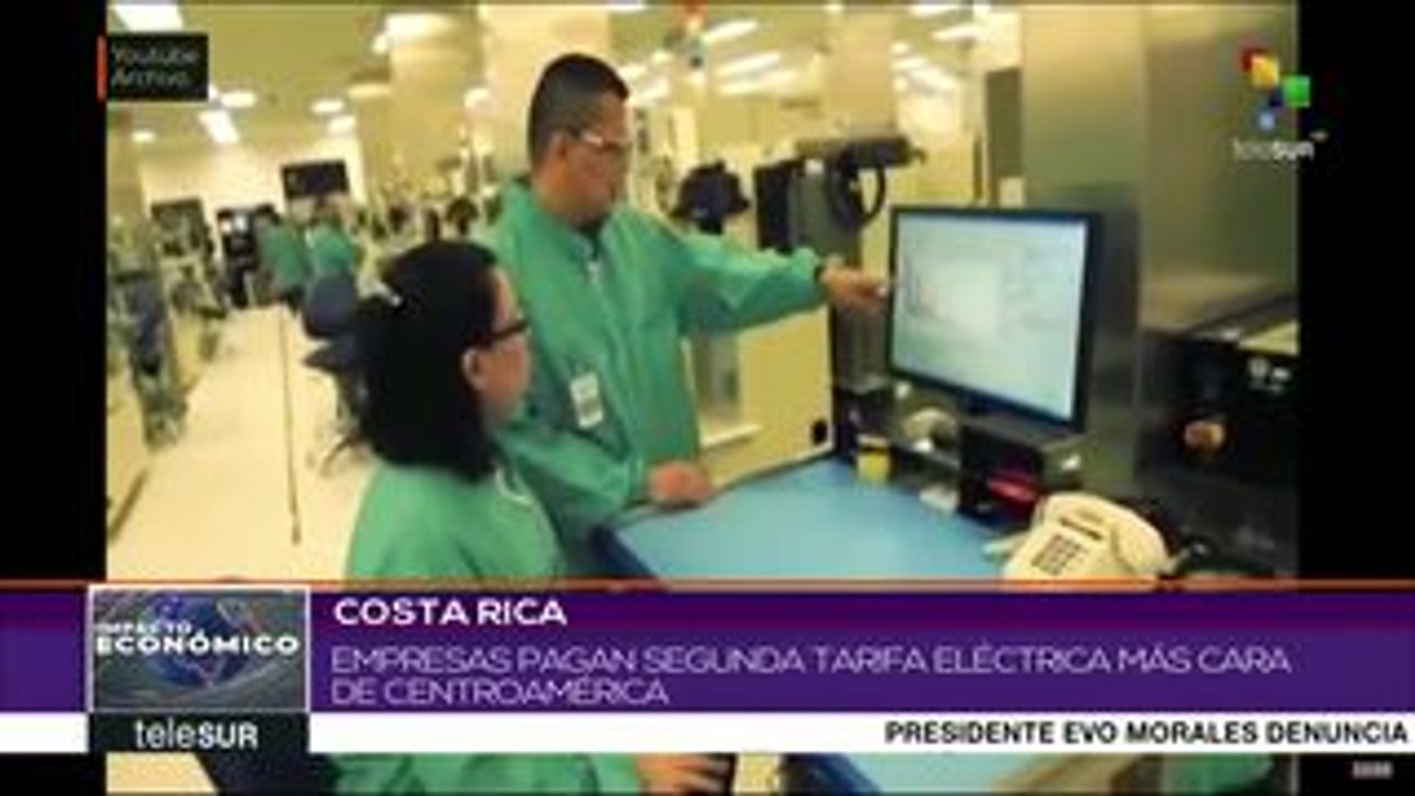 Costa Rica: alto costo del servicio eléctrico afecta a empresas