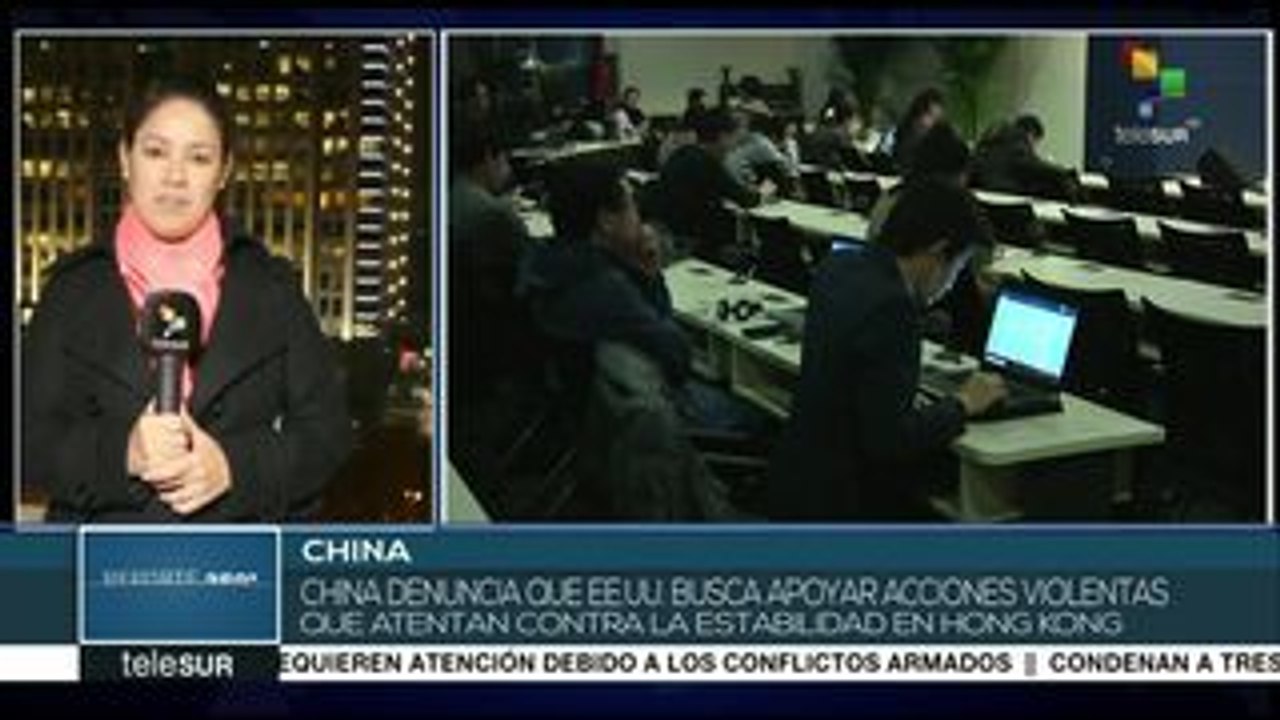 China condena intervención de EE.UU. en asuntos de Hong Kong