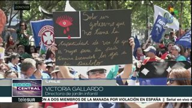 Chile: trabajadores estatales cumplen 48 horas de paro nacional