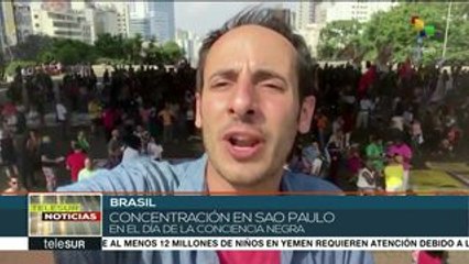 Comienza concentración en Sao Paulo por el Día de la Conciencia Negra
