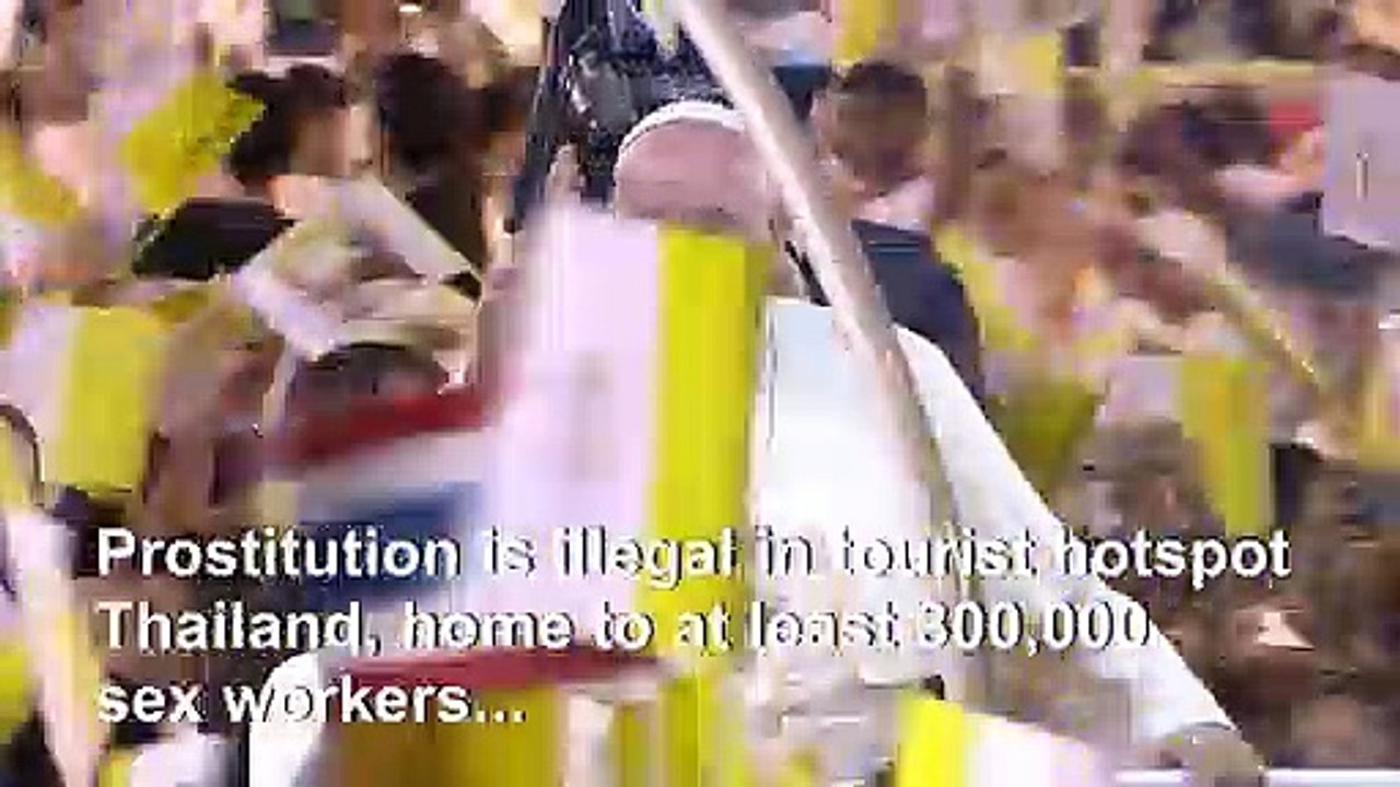 Pope urges respect for prostitutes at crowded B...