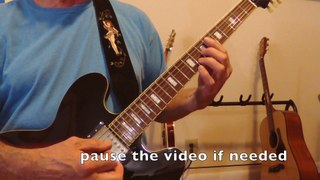Swinging Easy - rhythm guitar lesson with chord-tab and solo idea