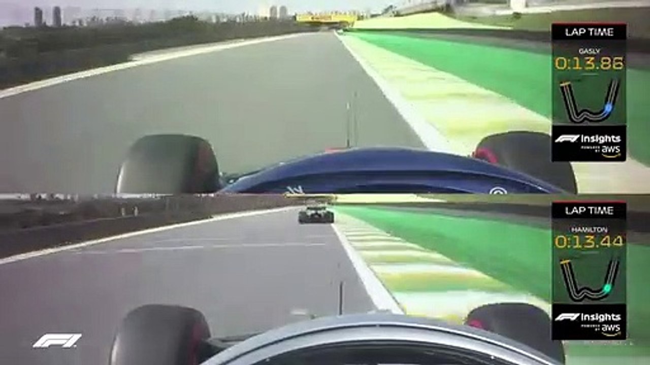 Gasly and Hamilton's Final Lap Fight To The Line | AWS | 2019 Brazilian Grand Prix - Caleb Omotunde