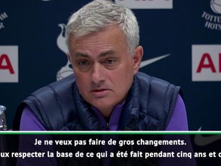 Tottenham - Mourinho : ''Je ne vais pas dire que tout ce qu'a fait Pochettino est mauvais''