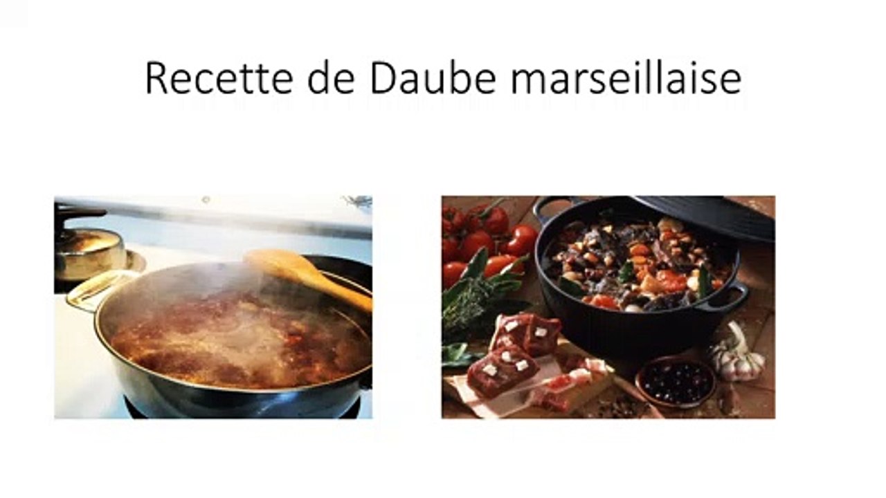 Recette de Daube marseillaise