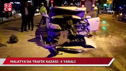 Malatya'da trafik kazası: 4 yaralı