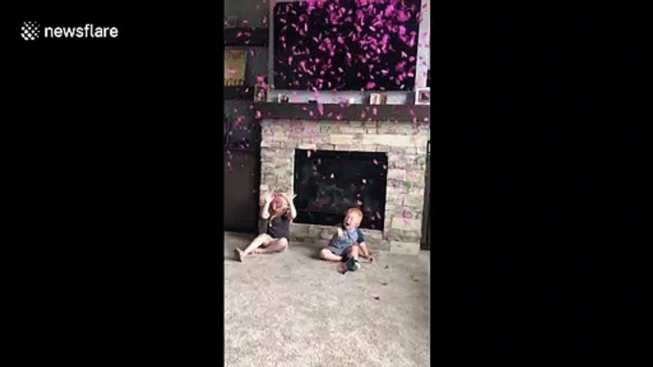 Gender reveal or revile? Brother and sister have VERY different reactions to new baby sister