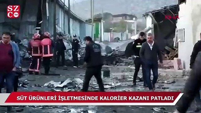 Süt ürünleri işletmesinde kalorifer kazanı patladı: 1 yaralı