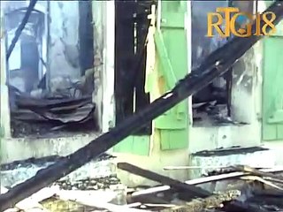 Haïti / Cap-haïtien.-  Les locaux logeant le bureau de l'ONI, BED sont incendiés