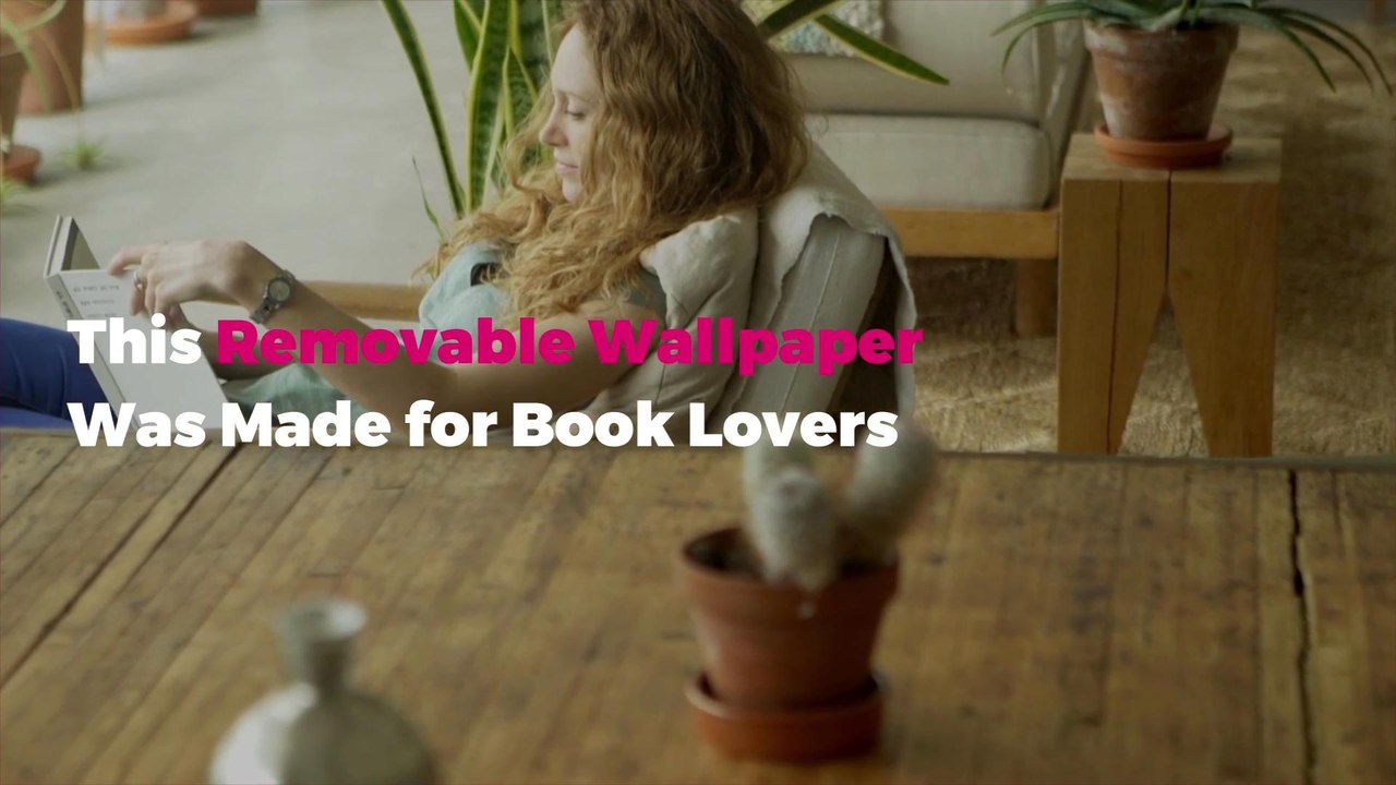 This Removable Wallpaper Was Made for Book Lovers