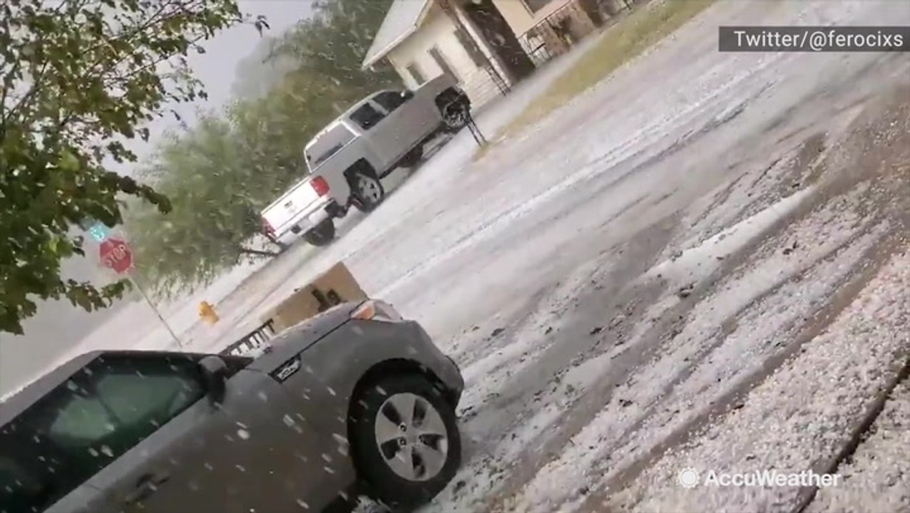 Wicked storm leaves roads looking like rivers