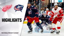NHL Highlights | Red Wings @ Blue Jackets 11/21/19