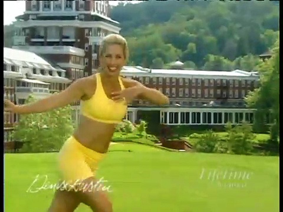 Denise Austin's Fit & Lite Yellow Top Yellow Shorts