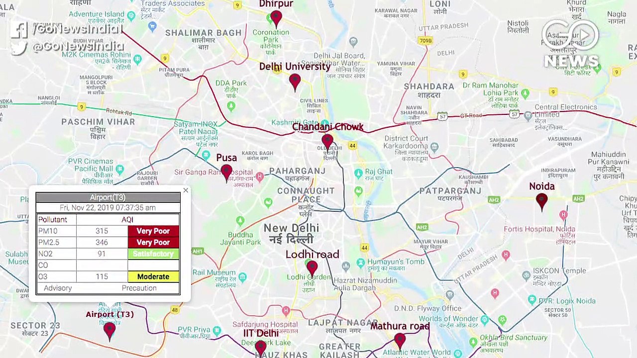 दिल्ली-एनसीआर की हवा खराब, कई इलाकों में आज AQI 400 से ऊपर