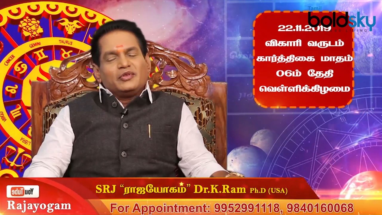 22-11-2019 இன்றைய ராசி பலன் | Astrology | Rasipalan
