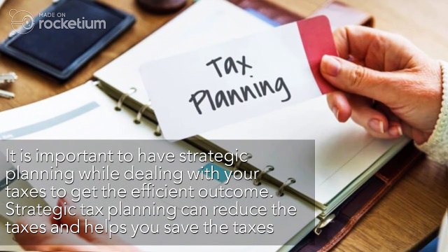 Manage your Tax planning to reduce the taxes
