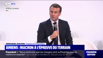 Face à des étudiants d'Amiens, Emmanuel Macron appelle à être 