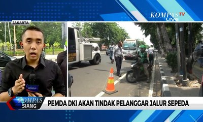 Awas! Tilang Pelanggar Jalur Sepeda Diawasi 24 Jam Oleh Petugas