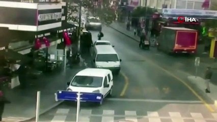 İstanbul'da film sahnelerini aratmayan dolandırıcılık kamerada