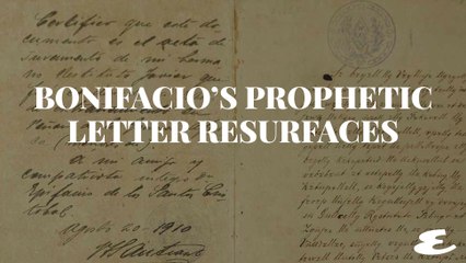 A Prophetic Bonifacio Letter Has Resurfaced