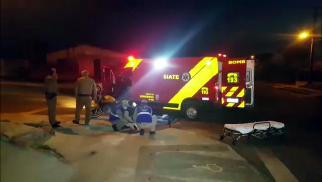Motociclista fica ferido em acidente de trânsito, no Bairro Interlagos