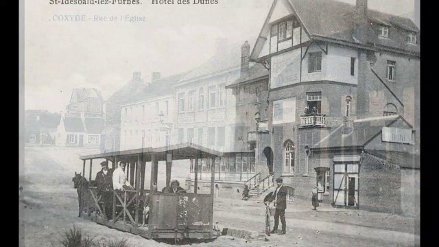 Koksijde streets in the past. The Belgian coast
