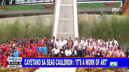 Cayetano sa SEAG cauldron: 'It's a work of art'