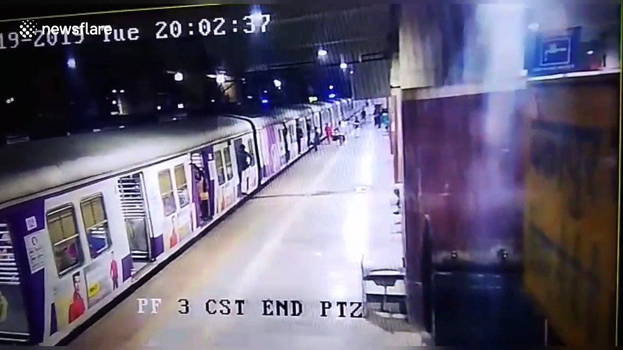Woman survives after falling off platform edge while trying to board moving train in Mumbai