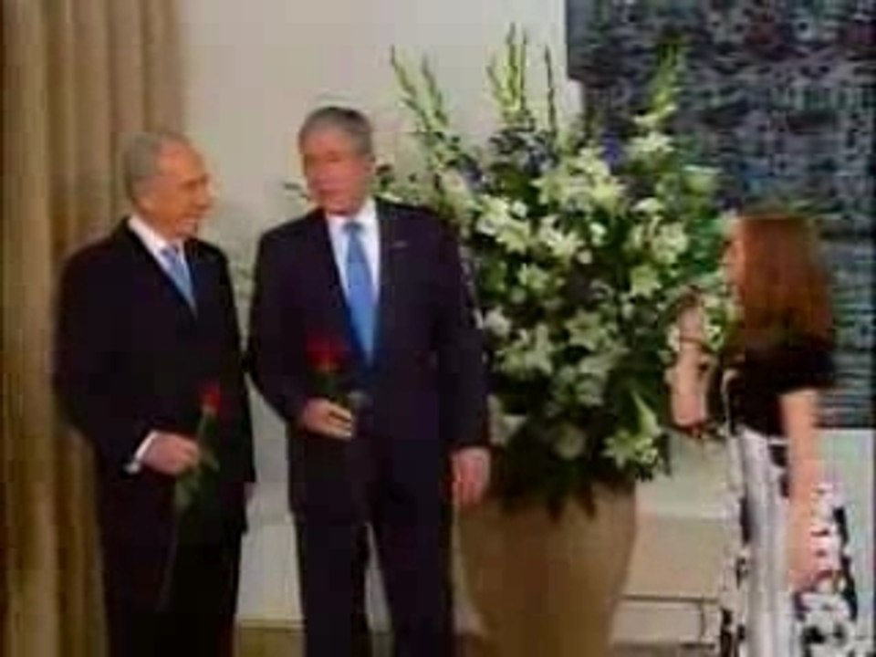 Israel Welcomes President George Bush