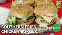 Southern fried chicken burger | Evening With Shireen | Masala TV | Shireen Anwar