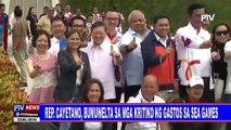 Rep. Cayetano, bumuwelta sa mga kritiko ng gastos sa SEA Games