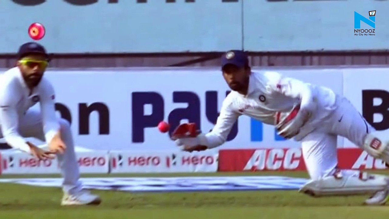India vs Bangladesh: Saha digs ball with one ha...