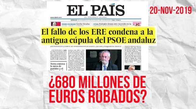 Periodista Digital desmonta el doble rasero de 'El Pais': de apuntar a Rajoy con la Gürtel a blanquear la gran estafa de los ERE
