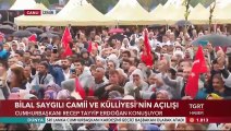 Cumhurbaşkanı Erdoğan Camii Açılışında Konuştu