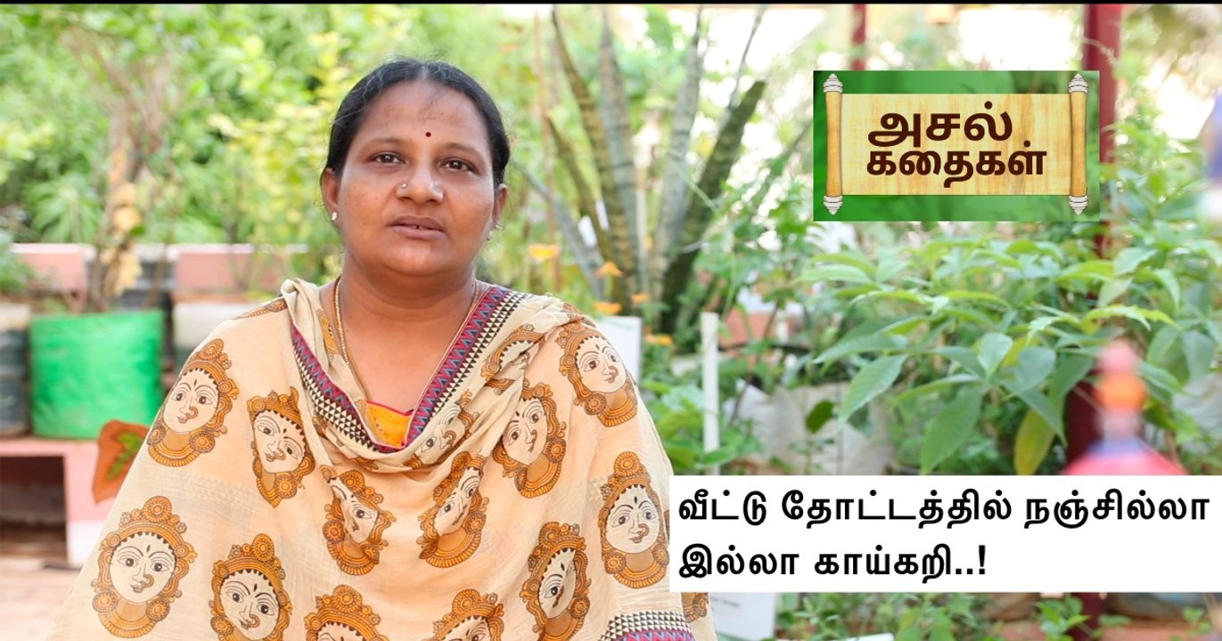 வீட்டு மாடி தோட்டத்தில் நஞ்சில்லா இல்லா காய்கறி.. கலக்கும் சுபஸ்ரீ..!