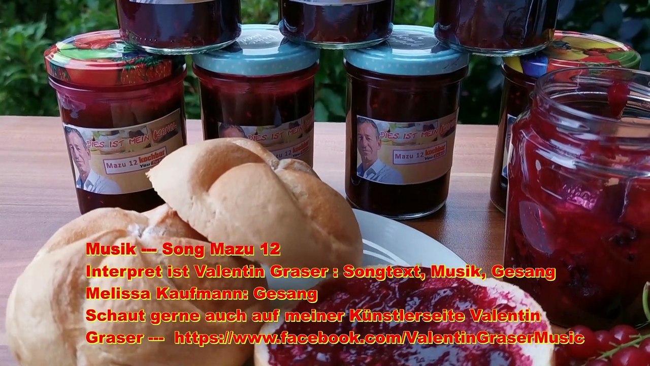 Marmelade mit Johannisbeeren, Banane und Himbeeren Mazu 12