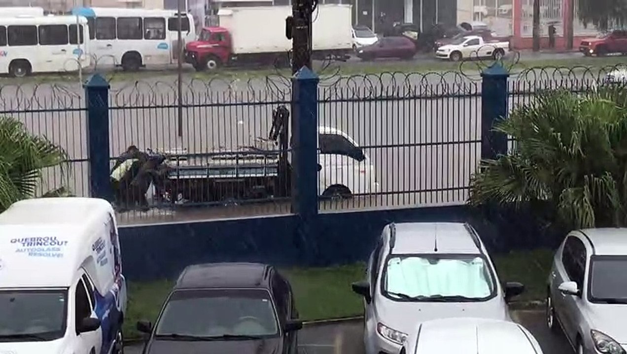 Alagamento na BR 101, Serra