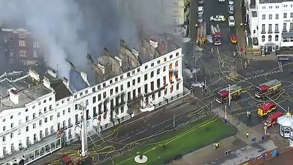 Eastbourne's Claremont Hotel ravaged by fire