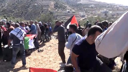 Batı Şeria'da Yahudi yerleşim birimlerine karşı gösteri - EL